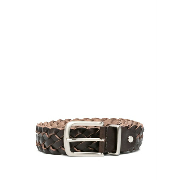 ダニエレ アレッサンドリー二 メンズ 胴締め 付属品 Braided leather belt Brown