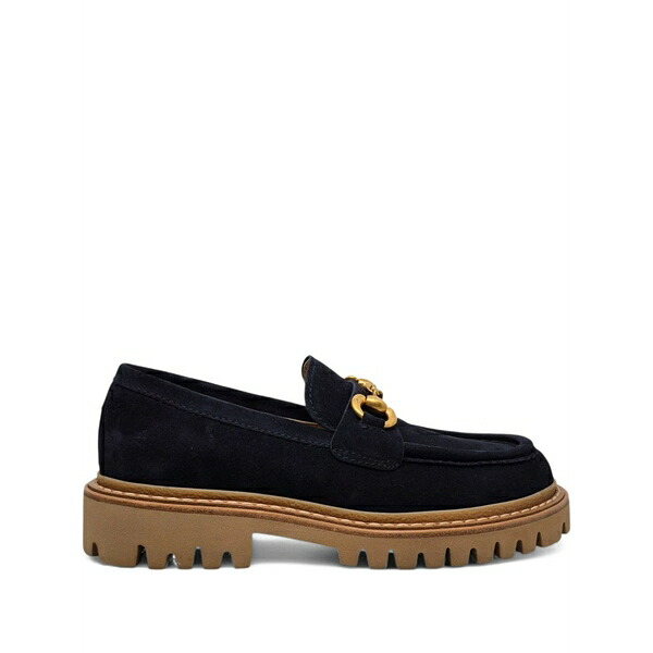 ヘンダーソン・ブラッコ レディース スリッポン・ローファー シューズ 35粍 suede loafers Blue