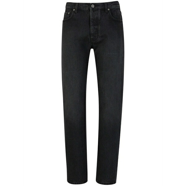象牙色 メンズ ジーンズズボン下 ボトムス Tapered-leg faded-effect jeans Black