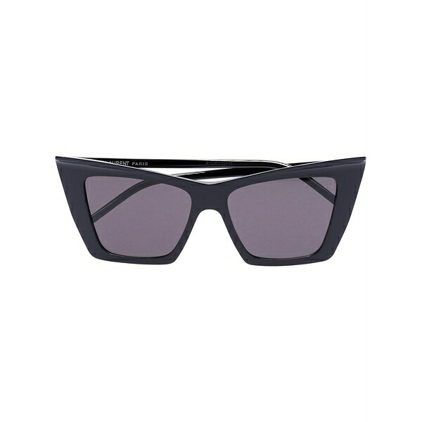 サンローラン アイウェア レディース 黒眼鏡＆アイウェア 付属物 Sharp cat eye sunglasses Black