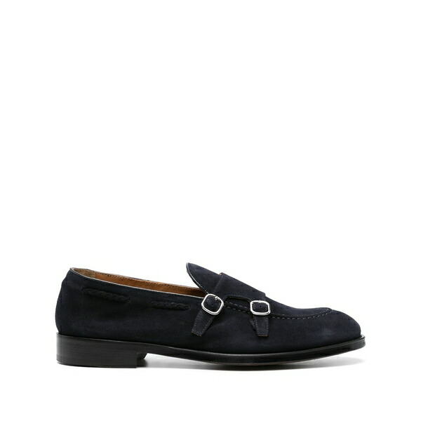 ドンカルズ メンズ 御召しものシューズ シューズ Double-buckle suede shoes Blue