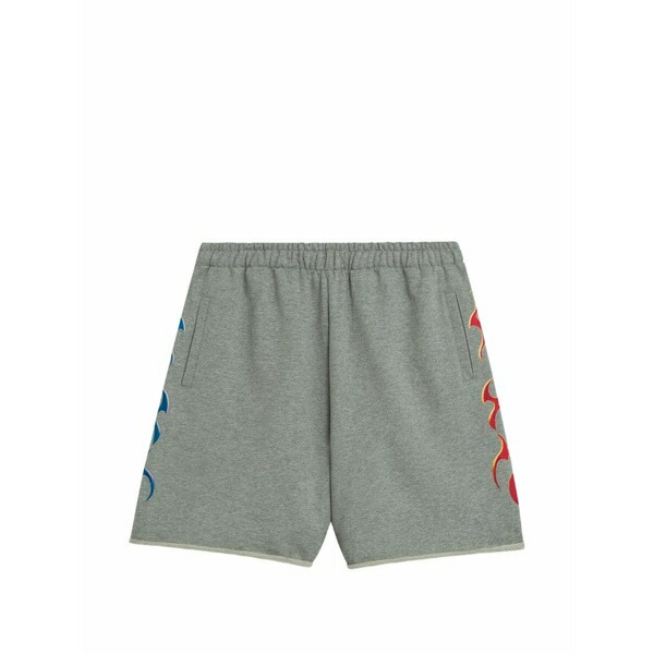 バロウ メンズ カジュアルパンツ ボトムス Flame-print shorts Grey