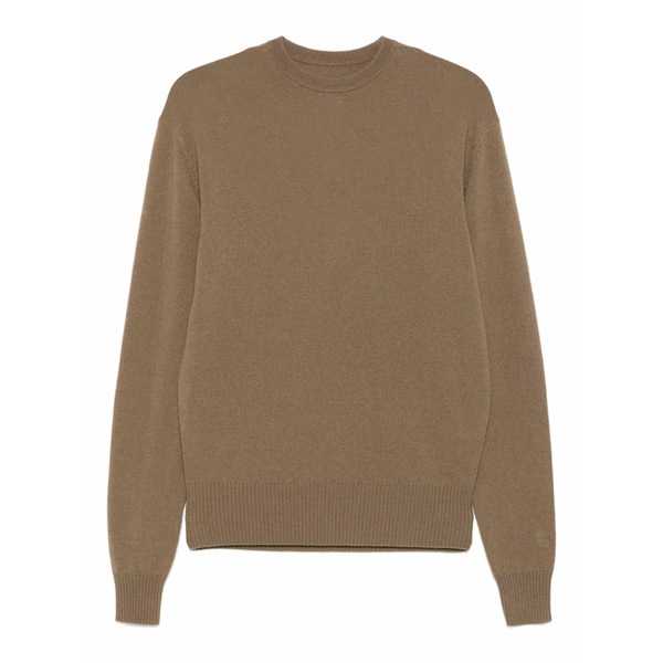 トーテム レディース 編み物\u0026プルオーバー アウター Round-neck sweater Brown