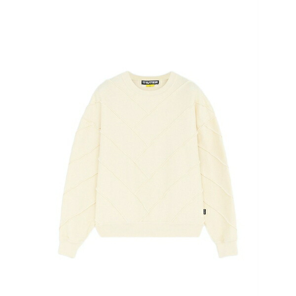 アイウーター メンズ パーカー・スウェットシャツ アウター Parquet reversive crew-neck sweater Neutrals