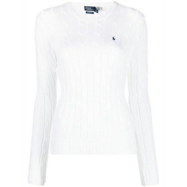 ラルフローレン レディース 編み物\u0026スウェーター アウター Julianna cable-knit jumper White