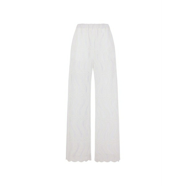 ラケル?ジニス レディース 心地好いズボン下 ボトムス Paisley lace trousers White