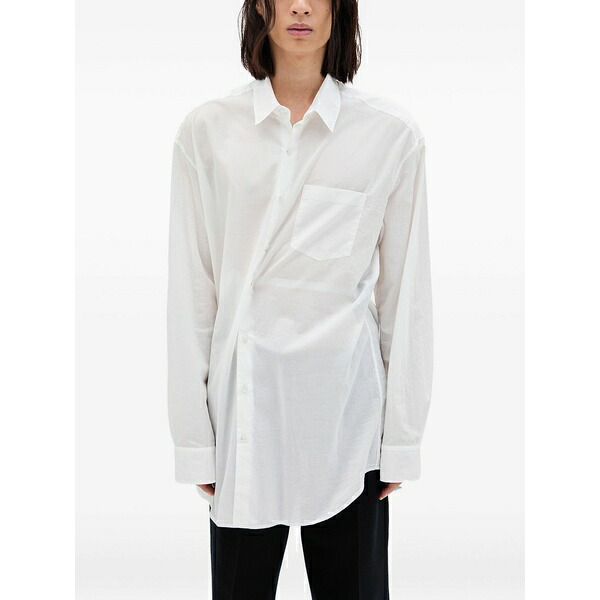 アン ドゥムルメステール メンズ プルオーバー トップス Mark shirt White