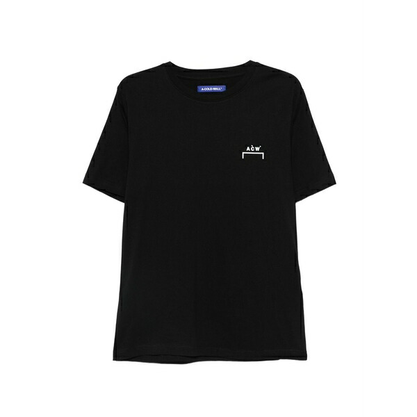 アコールドウォール メンズ プルオーバー トップス Logo-print t-shirt Black