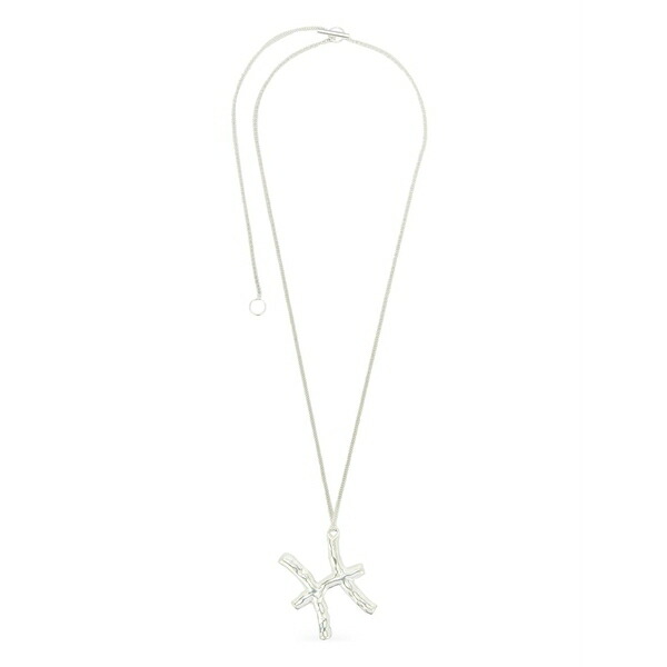 ジル・サンダー メンズ 首飾り・チョー鉄道車両 佩び物 Zodiac-pendant silver necklace Silver