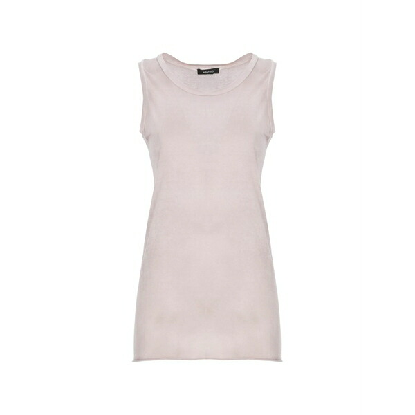 アヴァントワ レディース カットソー トップス Fine-knit tank top Pink