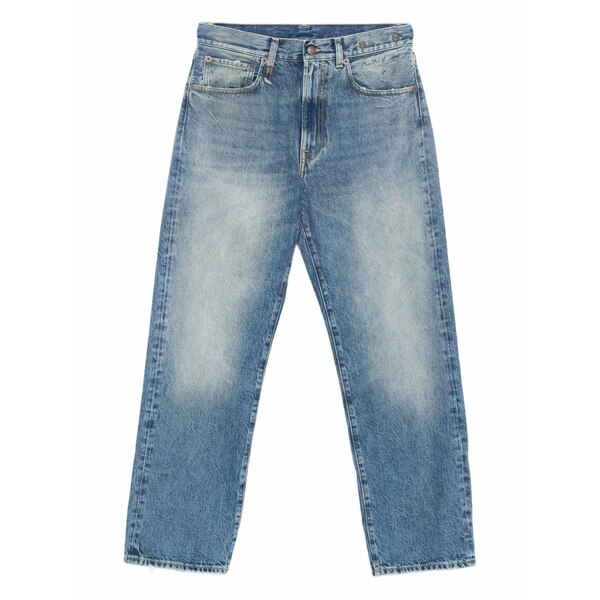 アールサーティーン レディース デニムパンツ ボトムス Straight-leg cotton jeans Blue｜asty