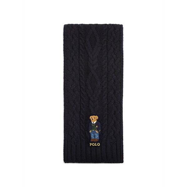 ラルフローレン メンズ えり巻き・袈裟・えり巻き 付属物 Aran st. andrew polo bear scarf Blue