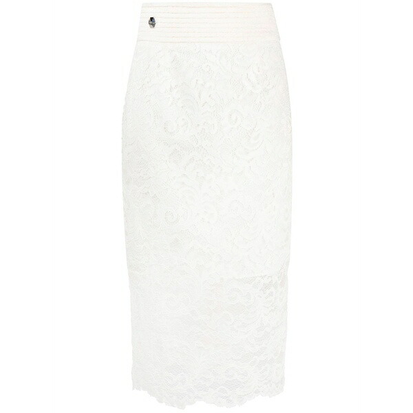フィリップ飾り気の無い レディース スコート ボトムス Lace MIDI skirt Neutrals スカート-レディースファッション-ボトムス