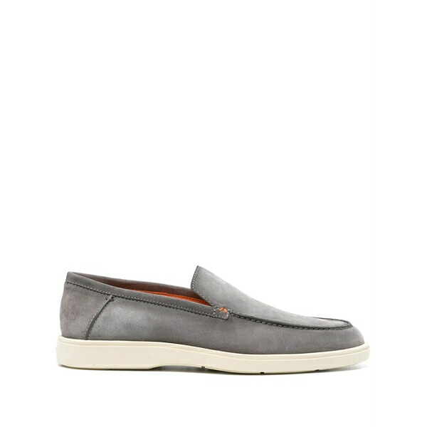 サントーニ メンズ スリッポン・ローファー シューズ Gradient-effect suede loafers Grey