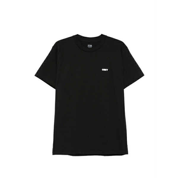 オベイ メンズ プルオーバー トップス Crew-neck t-shirt Black