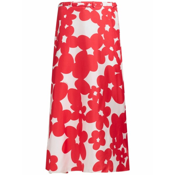 マルニ レディース スコート ボトムス Floral-print MIDI skirt Red