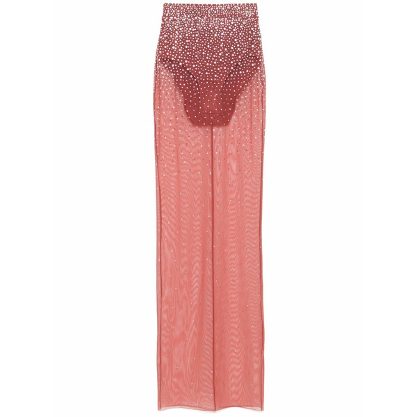 アレックスぺりー レディース スコート ボトムス Crystal mesh maxi skirt Brown