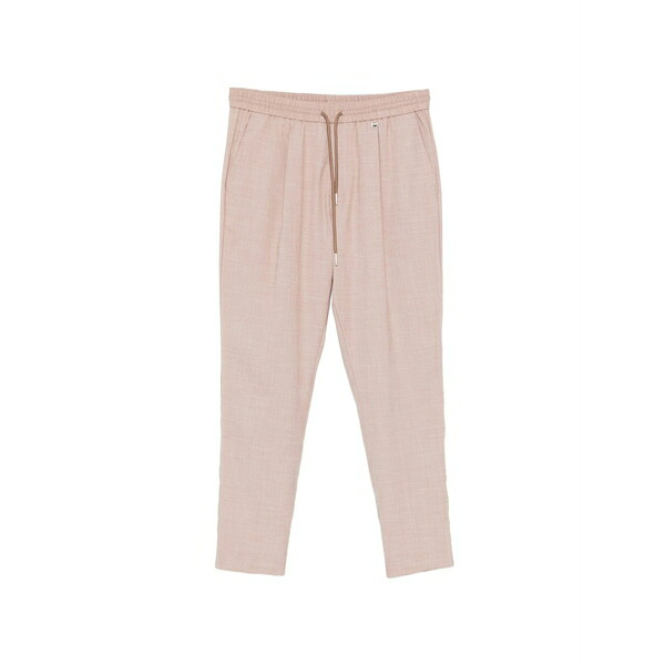 アンソニーモラート メンズ カジュアルパンツ ボトムス Drawstring tapered trousers Brown｜asty