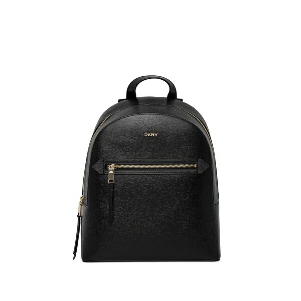 ダナ キャラン ニューヨーク州 レディース うしろ側容器に並べる・背嚢 御徒面子 Leather backpack  Black