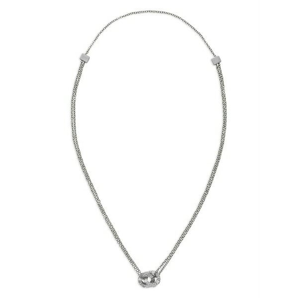 ヴェルサーチ メンズ 首飾り・チョー鉄道車両 付属物 Interlocking-design necklace Silver