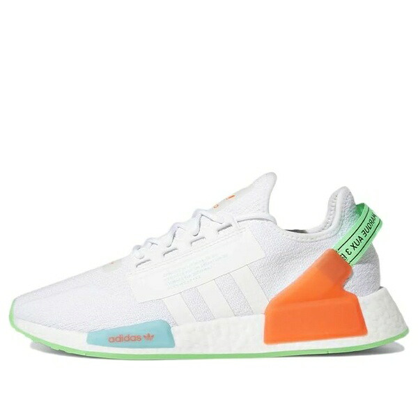 adidas アディダス メンズ スニーカー 【adidas NMD_R1 V2 'Glow In The Dark - White Sonic Ink' GX1398】 サイズ US_8.5(26.5cm)|asty