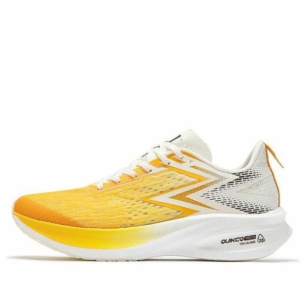 361 Degrees ３６１ディグリー メンズ スニーカー 【361 Degrees x Qu!k Foam Flying Flame ET 'Yellow White' 672312215-10】 サイズ US_9(27.0cm)｜asty