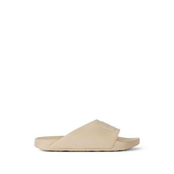 ジバンシー メンズ サンダル シューズ Label logo-patch slides Neutrals｜asty