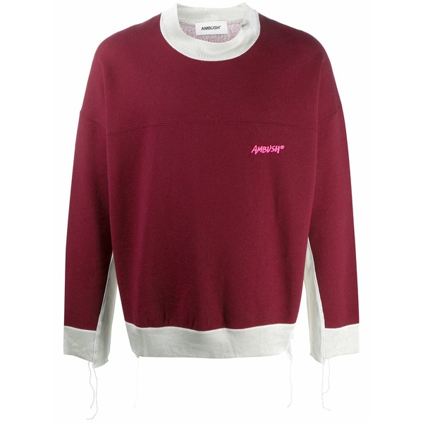 アンブッシュ メンズ パーカー・スウェットシャツ アウター Panel detailing sweatshirt Red｜asty 60,940円