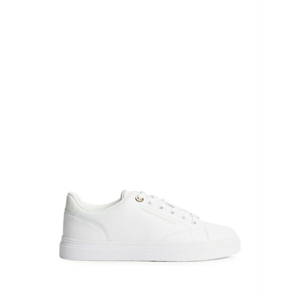 トミー ヒルフィガー レディース スニーカー シューズ Logo-print sneakers White|asty