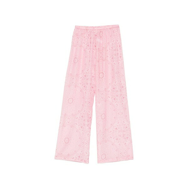 エムシーツーセイントバース レディース カジュアルパンツ ボトムス Amalia bandana-print cotton trousers Pink｜asty