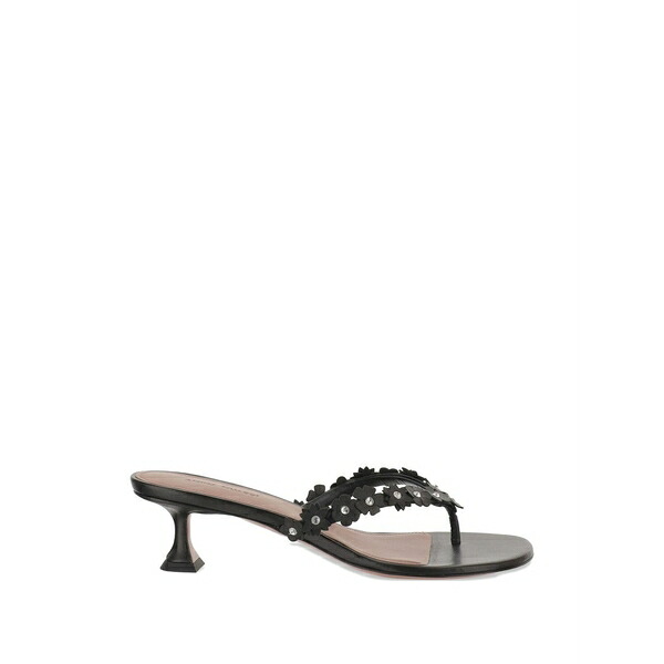 アミナモアディ レディース サンダル シューズ Janis floral-appliqu&pound; sandals Black｜asty