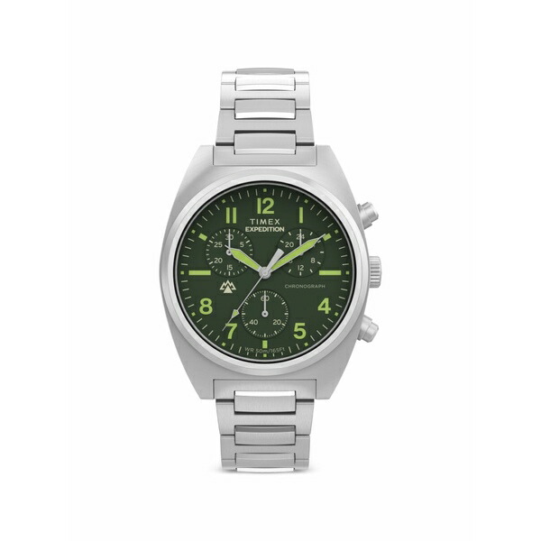 タイメックス メンズ 腕時計 アクセサリー Expedition&cent; capstone chronograph 41mm watch Green｜asty