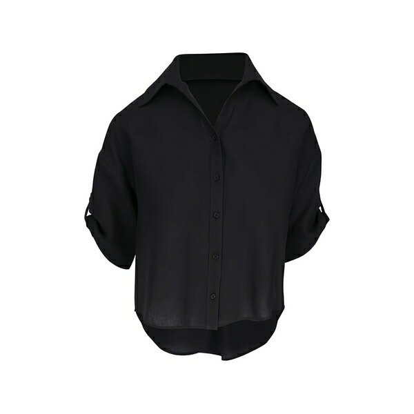 アクリス プント レディース シャツ トップス Black shirt Black｜asty