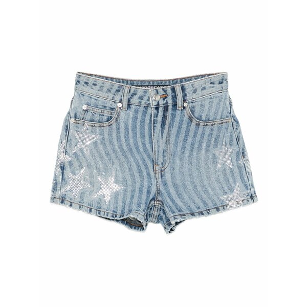 アレキサンダーワン レディース カジュアルパンツ ボトムス Star-embellished denim shorts Blue｜asty
