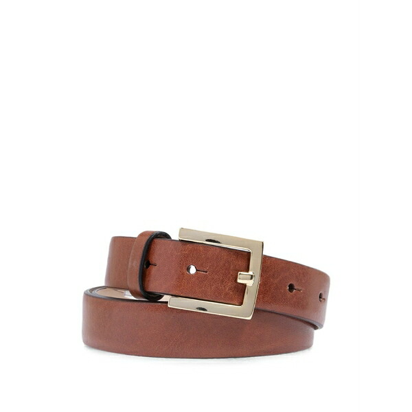 ザ・ブリッジ レディース ベルト アクセサリー Buckle-fastening leather belt Brown｜asty 33,670円