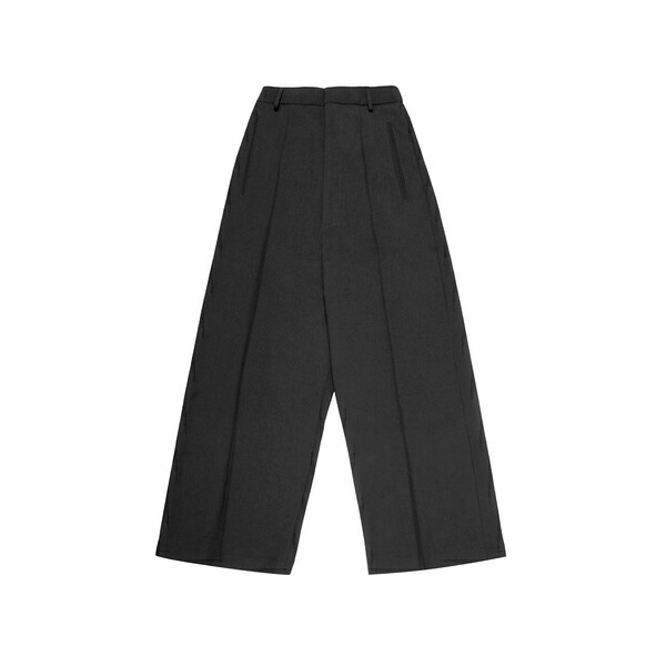 マルタンマルジェラ レディース カジュアルパンツ ボトムス Pressed-crease wide-leg trousers Black｜asty