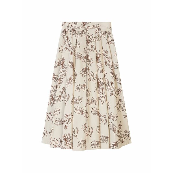 ポーツ 1961 レディース スカート ボトムス Floral midi skirt Neutrals｜asty