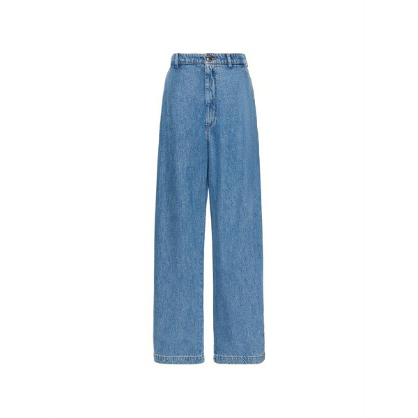 スポーツマックス レディース デニムパンツ ボトムス Wide-leg jeans Blue｜asty