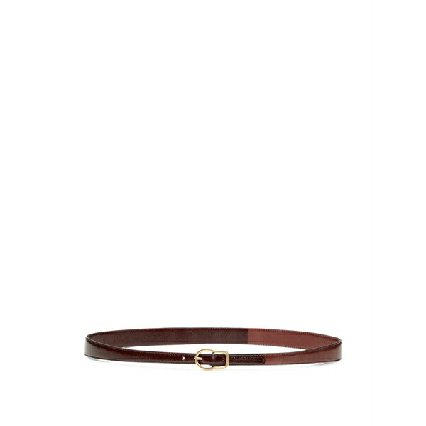 ドロシーシューマッハ レディース ベルト アクセサリー Leather belt Brown｜asty