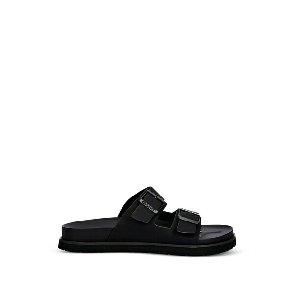 ガント メンズ サンダル シューズ Buckle-fastening slides Black｜asty