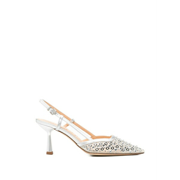 シャンタル レディース パンプス シューズ Slingback heeled pumps Silver｜asty