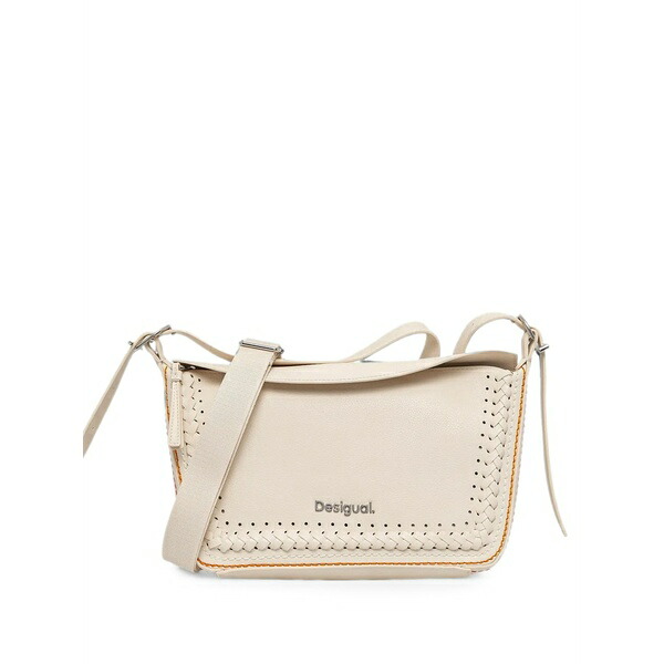 デジグアル レディース ショルダーバッグ バッグ Braided-detail contrast-stitch shoulder bag White｜asty 27,594円