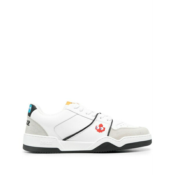 ディースクエアード レディース スニーカー シューズ X pac-man panelled low-top sneakers White｜asty