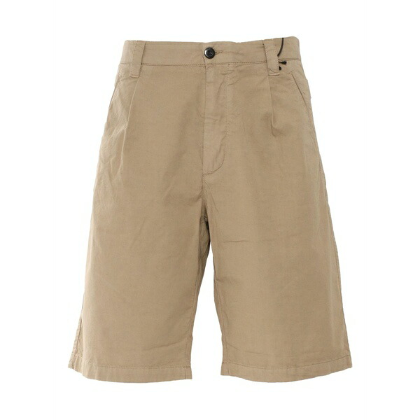シーピーカンパニー メンズ カジュアルパンツ ボトムス Pleated pocket shorts Neutrals｜asty