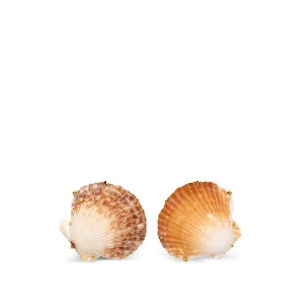 ジェニファーベア レディース ピアス&イヤリング アクセサリー Deryn shell earrings Gold|asty