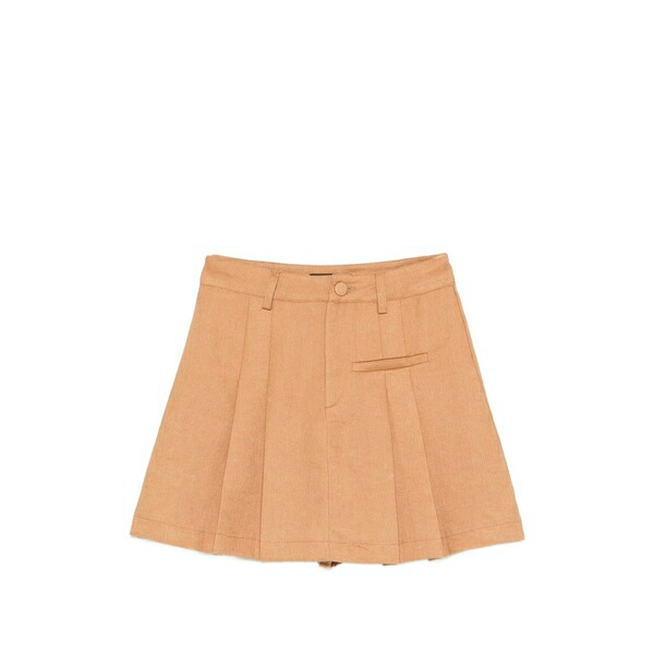 アクチュアリー レディース スカート ボトムス Pleated-detail skirt Neutrals｜asty
