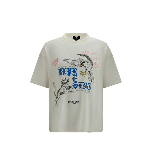 リプレゼント メンズ Tシャツ トップス Enemy graphic-print t-shirt White｜asty