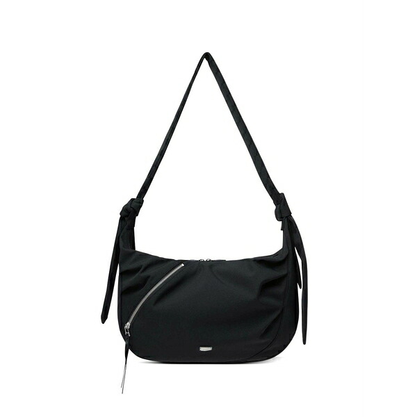 アーダーエラー メンズ ショルダーバッグ バッグ Knotted-strap zip-detail shoulder bag Black｜asty