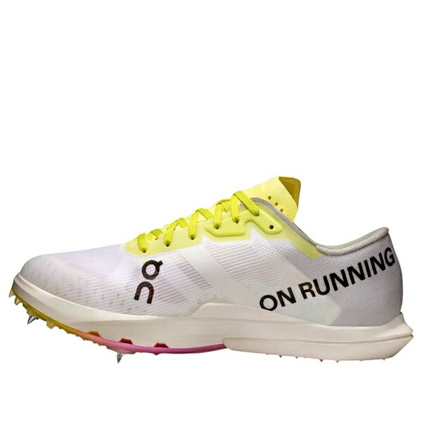 On Running オン 駈けっくら レディース スニーカー  【(WMNS) On Running Cloudspike Amplius 2 \u0027White Yellow Raspberry\u0027 3WF10202926】  大きさ US_5.5(22.5糎)