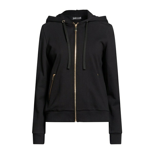 【貨物輸送無料】 ロベルトカヴァリ レディース パーカー・スウェットシャツ アウター Sweatshirts Black